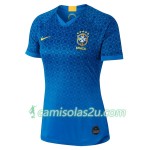 Camisolas de Futebol Brasil Equipamento Alternativa Copa do Mundo Feminino 2019 Manga Curta